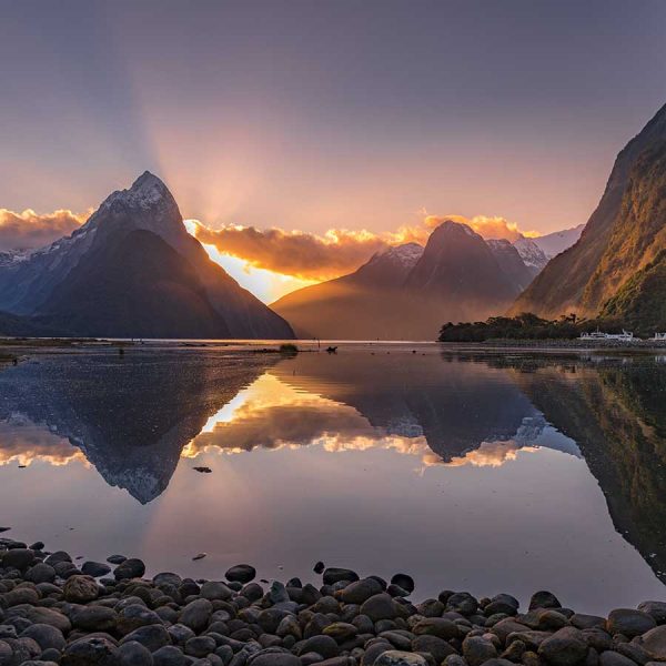 Experience Sunset at Milford Sound