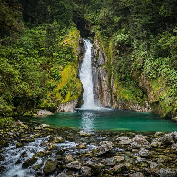 Giant Gate Waterfall, Milford Track, Milford Sound